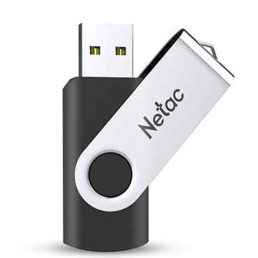 Память USB 2.0 16 GB Netac U505, черный/серебристый (NT03U505N-016G-20BK)